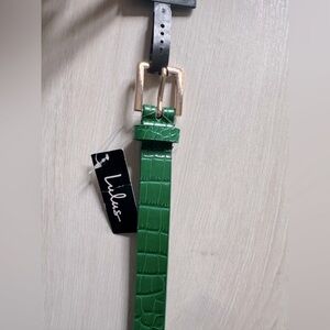 Lulus Green Croc Belt
